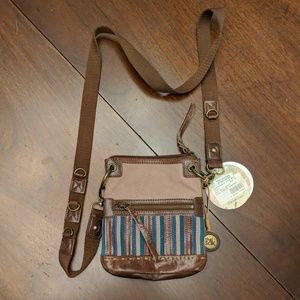 The Sack Pax mini crossbody bag with stripes